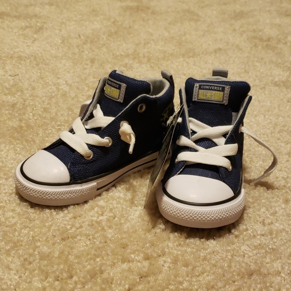 Navy/white boys Converse